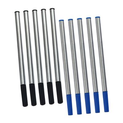CAXUSD 10 Metal Replacement Refills for Gel Pens, Smooth Writing for Notes and Journaling, Compatible with School, Office, and Creative Use