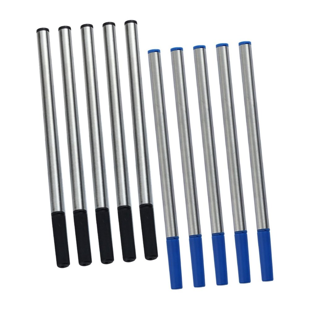 CAXUSD 10 Metal Replacement Refills for Gel Pens, Smooth Writing for Notes and Journaling, Compatible with School, Office, and Creative Use