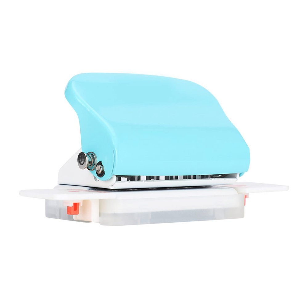 Adjustable Manual Hole Punch, Green, for Office and Home, A4/A5/B5 Paper