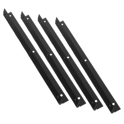GARVALON 4-Pack Black Iron Metal Hinges for Jewelry Boxes, Simple Structure, Versatile and Easy to Install for Small DIY Projects