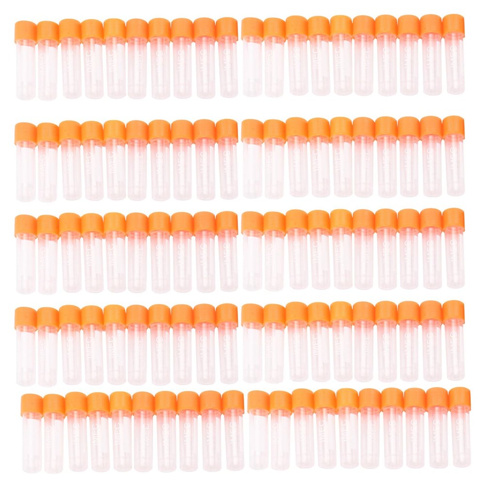 Fangxuee 100-Count 1.8 mL Graduated Centrifuge Tubes with Caps