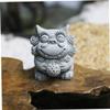 TOGEVAL 2-Piece Miniature Chinese Lion Statues, Decorative Feng Shui Ornaments for Tables, Gardens, Living Spaces, and Aquariums view 2