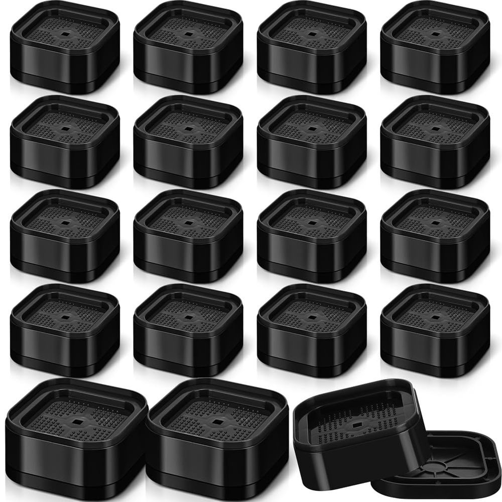 Fangxuee Furniture Risers, Adjustable Bed Risers, 1.38 in, Stackable, 16-Pack