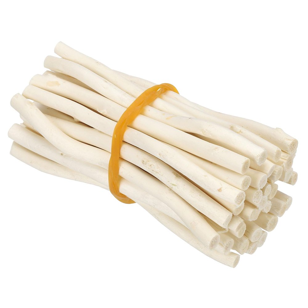 PATIKIL 36 Pcs 10 cm Natural Wooden Craft Sticks, 0.2–0.5 in Diameter, White