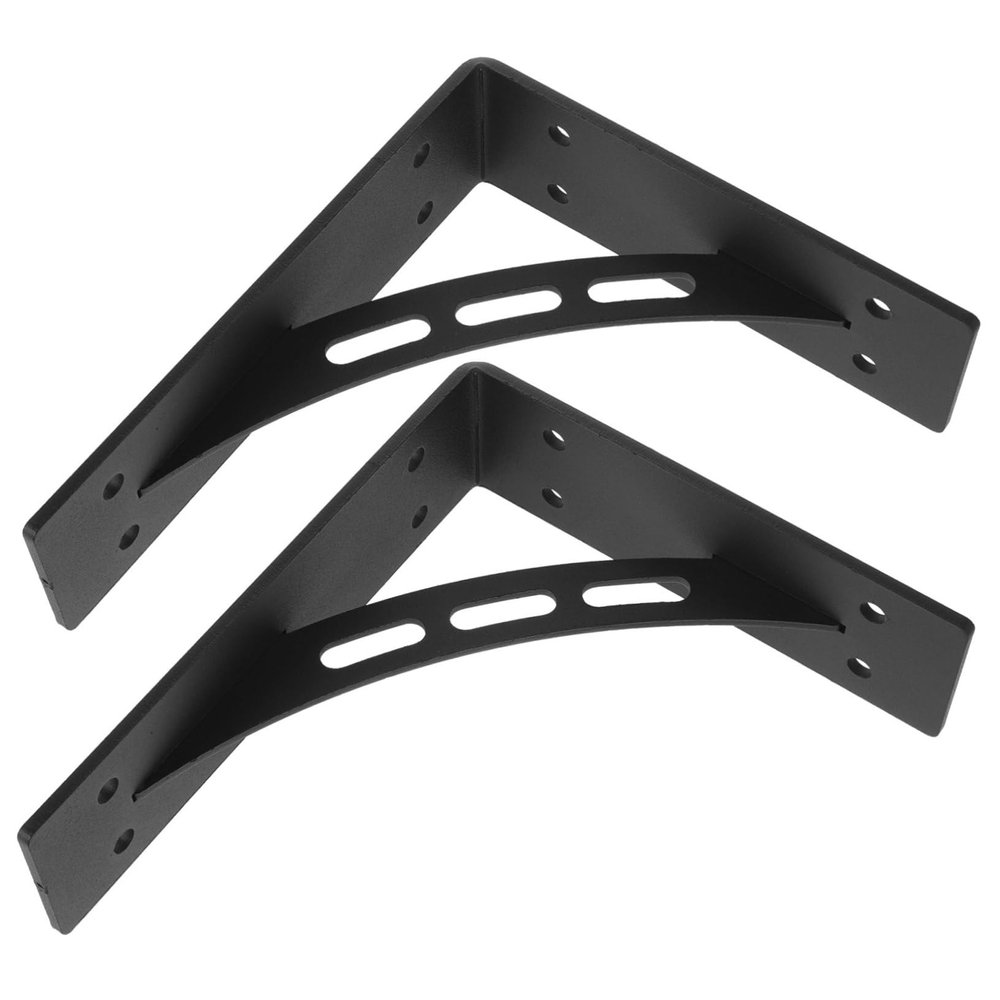 Angoily Metal Floating Shelf Bracket, Heavy-Duty Wall-Mount Shelf Support