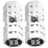 TOGEVAL Bike Stunt Pegs, Aluminum Alloy, 9.5/10 mm Axle, Quick-Release, Silver view 1