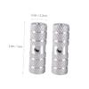 TOGEVAL Bike Stunt Pegs, Aluminum Alloy, 9.5/10 mm Axle, Quick-Release, Silver view 2