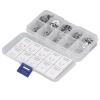 200-Piece E-Clip Assortment Set, Stainless Steel External Retaining Rings for Bearings view 1