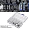 200-Piece E-Clip Assortment Set, Stainless Steel External Retaining Rings for Bearings view 2