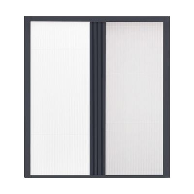 Cordless Honeycomb Blackout Blinds with Gray Aluminum Frame, White, 100 cm W x 180 cm H