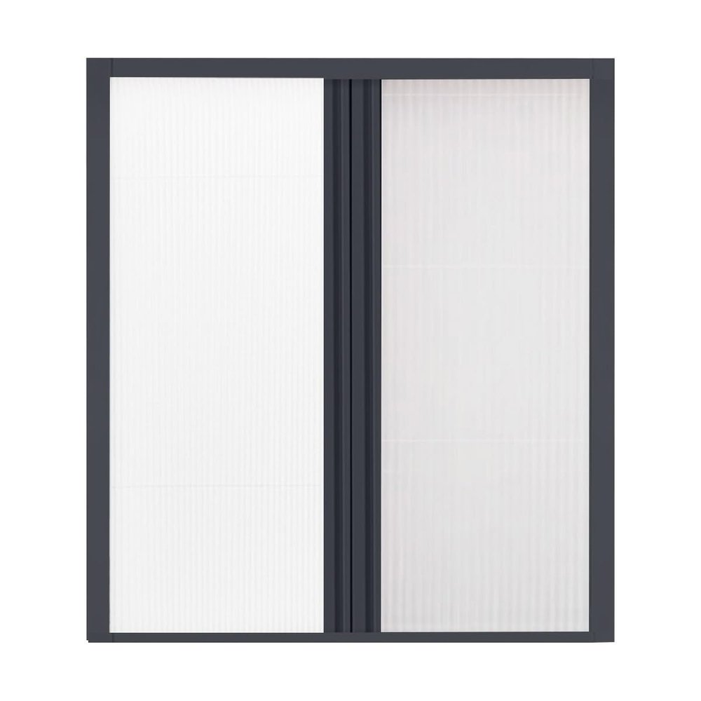 Cordless Honeycomb Blackout Blinds with Gray Aluminum Frame, White, 100 cm W x 180 cm H