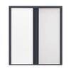 Cordless Honeycomb Blackout Blinds with Gray Aluminum Frame, White, 100 cm W x 180 cm H view 1