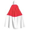 HJLUUFT Indonesian Flag Hooded Cloak for Halloween and Cosplay view 1