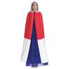 HJLUUFT Indonesian Flag Hooded Cloak for Halloween and Cosplay view 2