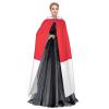 HJLUUFT Indonesian Flag Hooded Cloak for Halloween and Cosplay view 3