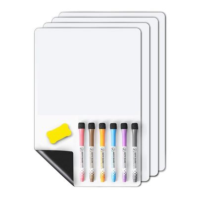 Orolotay 4-Pack Magnetic Whiteboards, Dry Erase, Stain-Resistant, 12 x 8 in