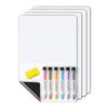 Orolotay 4-Pack Magnetic Whiteboards, Dry Erase, Stain-Resistant, 12 x 8 in view 1