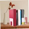 STOBOK Multipurpose Acrylic Bookend, 4-Compartment Space-Saving Desk Organizer view 3