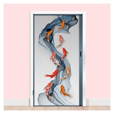 Sliding Folding Door, Invisible Honeycomb Room Divider with Handle and Lock