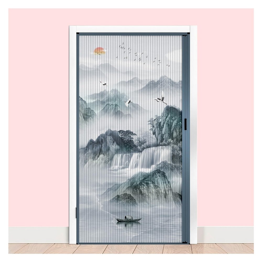 Invisible Honeycomb Folding Door for Interior Spaces