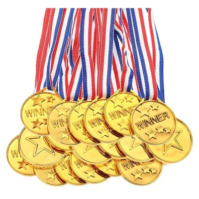 Orolotay 30-Pack Gold Winner Medals for Kids