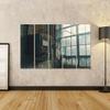 islandburner Canvas Wall Art, Old Factory Control Device in Abandoned Warehouse, Industrial Art, 5-Piece, 160 x 80 cm view 2