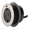 Otio 16A (2P+T) Schuko Flush-Mount Outlet with USB-C Quick Charge 3.0, Black, 60 mm view 3