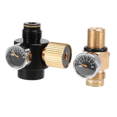 Orolotay PCP Air Tank Regulator, Adjustable 0–2800 psi, 300 Bar M18×1.5 Pin Valve