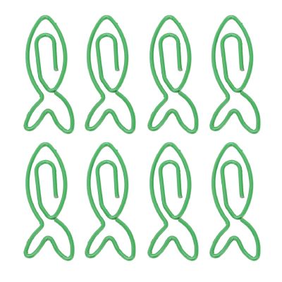 Baxnore 100-Pack Metal Fish-Shaped Paper Clips