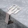 laro 8–384 Premium-Quality Tablecloth Clips, Table Cover Holders, Silver, 48 Count, Cutlery Style view 2