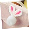 ibasenice 40-Piece Plush Bunny Ears DIY Hair Clip Set, Light Brown view 4