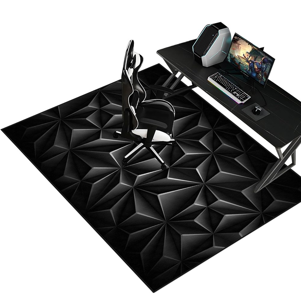 Gaming Chair Mat for Hard Floors and Carpets, 130 x 150 cm
