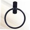 OSALADI Black Aluminum Towel Ring, Wall-Mounted view 2