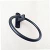 OSALADI Black Aluminum Towel Ring, Wall-Mounted view 3