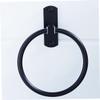 OSALADI Black Aluminum Towel Ring, Wall-Mounted view 4