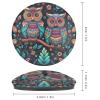 Colorful Owl Glass Refrigerator Magnets, Set of 4 view 2