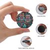 Colorful Owl Glass Refrigerator Magnets, Set of 4 view 3