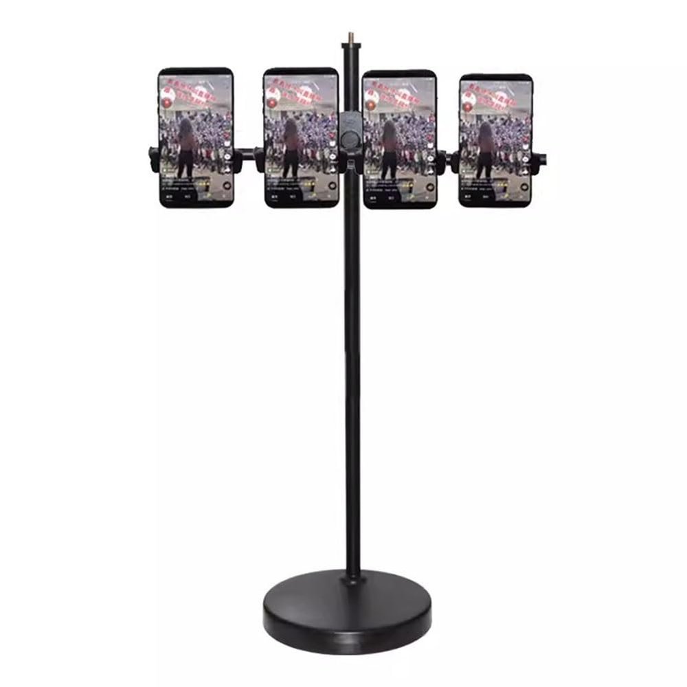 exproyzk Adjustable Desktop Phone Stand, Multi-Camera Live Streaming Stand, Studio Tripod (4)