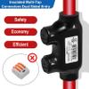 Heschen 2-Pack Insulated Multi-Tap Connectors, 1/0–14 AWG, 600 V, QMS-D1/0-1 view 4