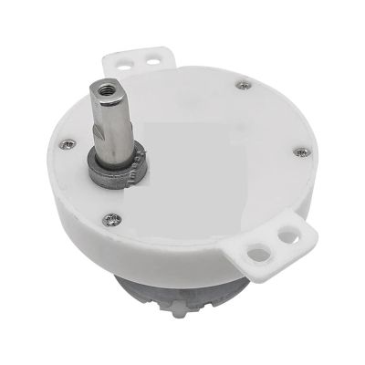 DC 3V/5V/6V/12V/24V JS-50T POM Plastic Gearbox Reduction Motor with Dual Flat Tapping Shaft (0.8 RPM, DC 24V)