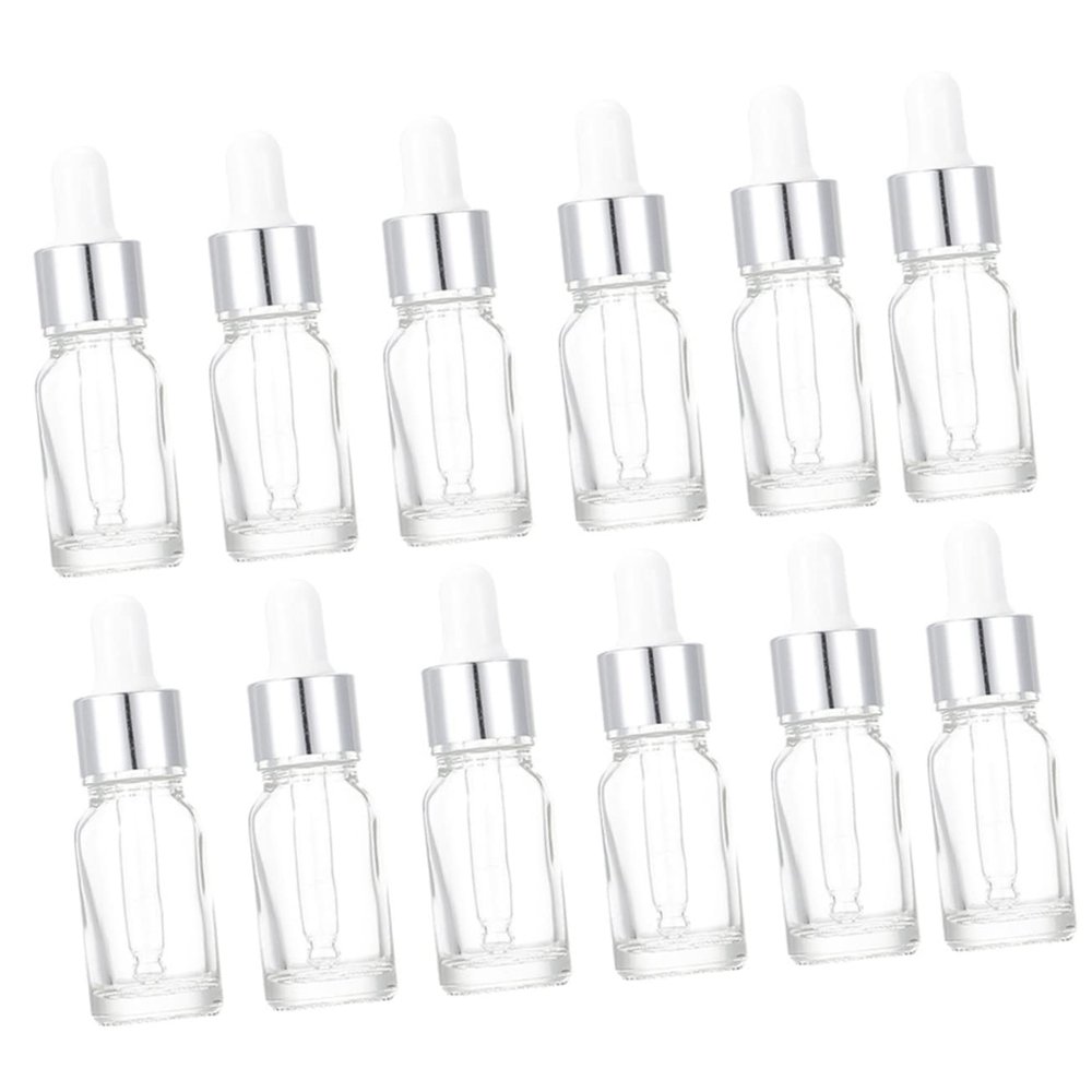 TOVINANNA 12-Pack 5 mL Glass Dropper Bottles