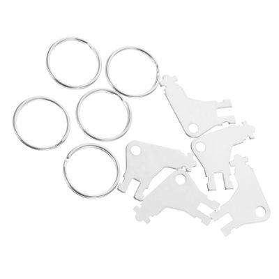 MUCKLILY 5-Piece Set of Metal Replacement Keys for Paper Towel and Toilet Paper Dispensers, Compatible with Georgia