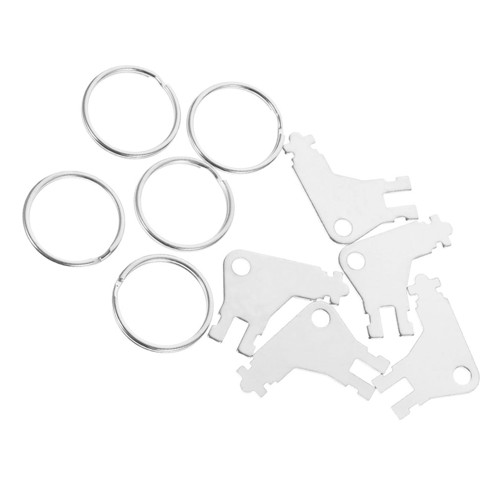 MUCKLILY 5-Piece Set of Metal Replacement Keys for Paper Towel and Toilet Paper Dispensers, Compatible with Georgia