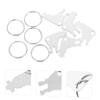 MUCKLILY 5-Piece Set of Metal Replacement Keys for Paper Towel and Toilet Paper Dispensers, Compatible with Georgia view 2