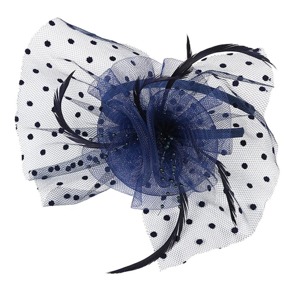 Vintage Carnival Fascinator Hat with Netting, 1 Piece
