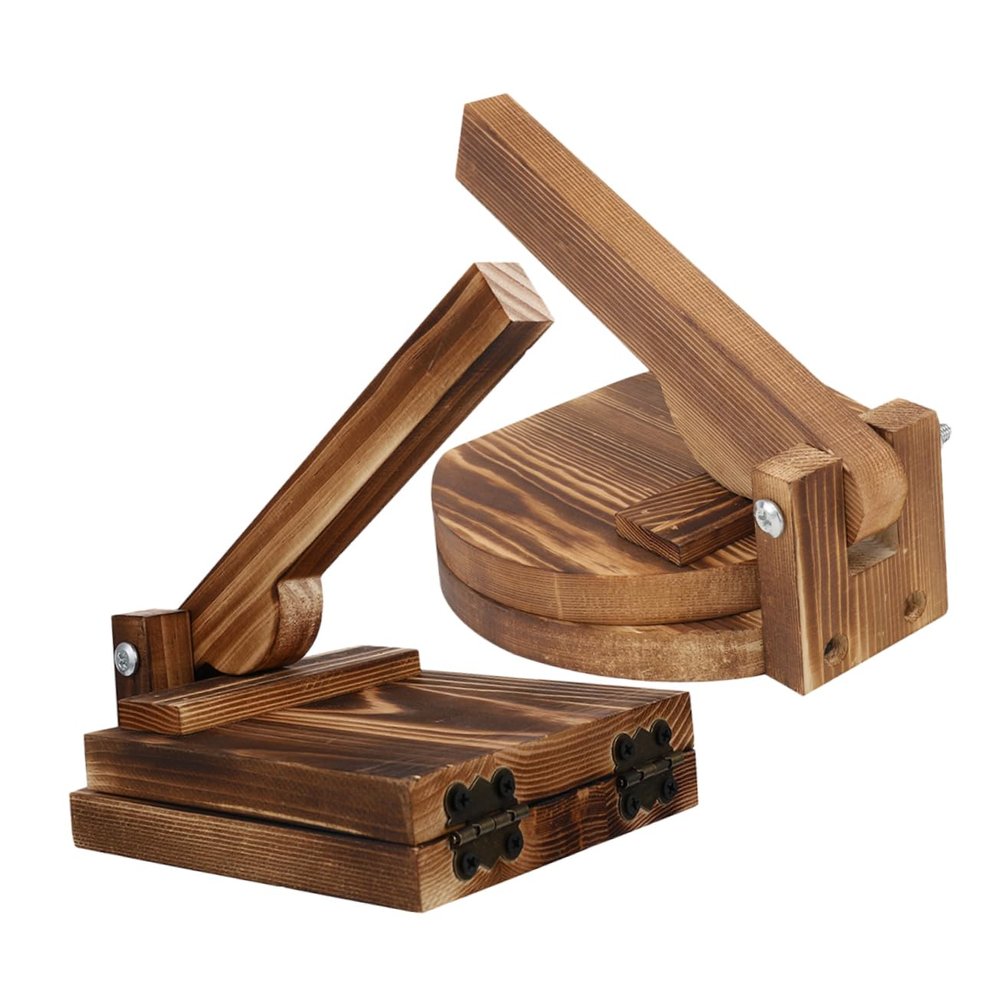 Wooden Dumpling Press, 2-Piece Set
