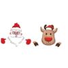 Yardwe 2-Piece Christmas Garden Fence Peek-Through Decorations view 1