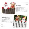 Yardwe 2-Piece Christmas Garden Fence Peek-Through Decorations view 2