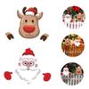 Yardwe 2-Piece Christmas Garden Fence Peek-Through Decorations view 4