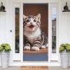 Happy Kitten Welcome Door Cover Banner view 3